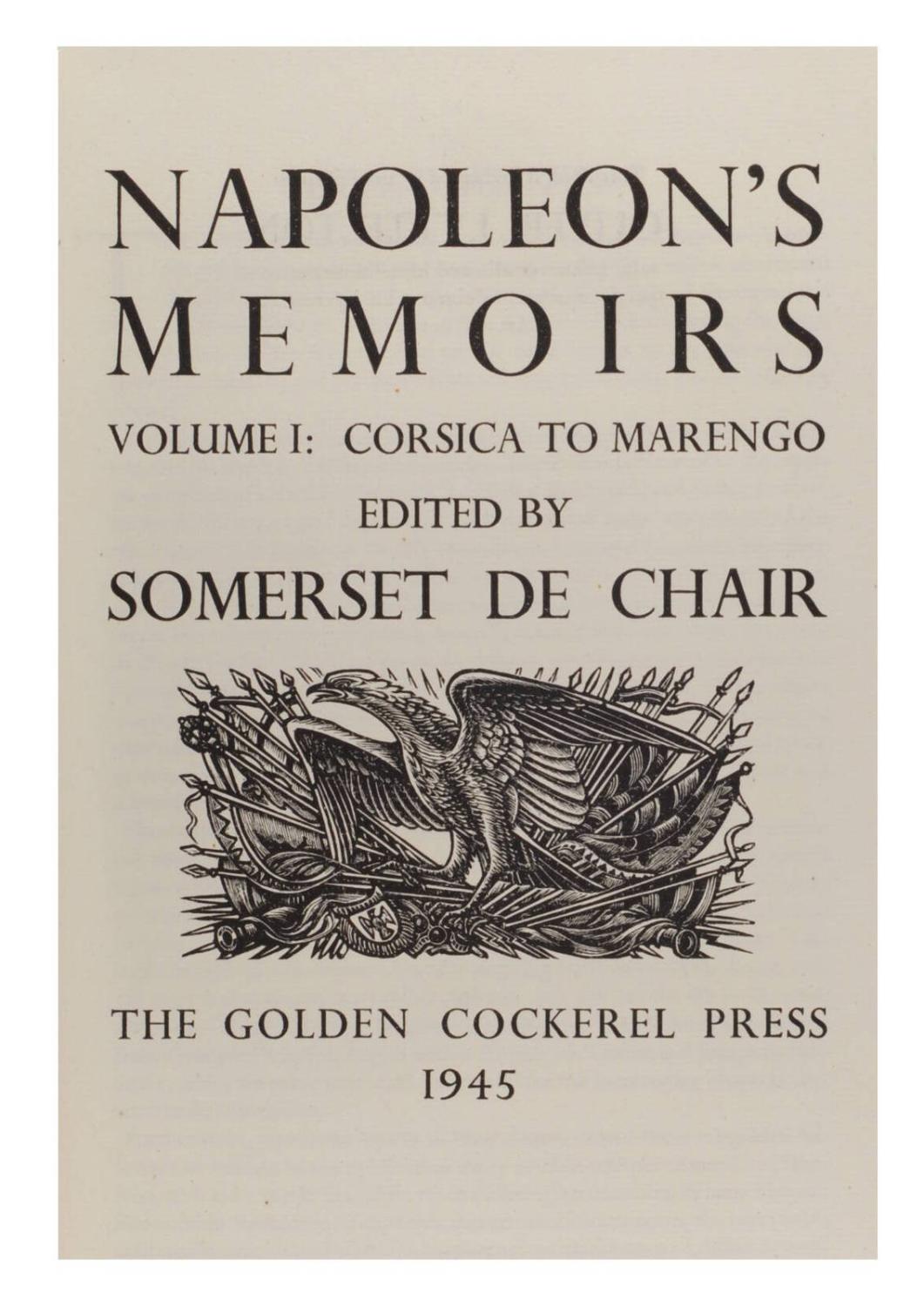 Napoleon's memoirs.
