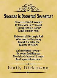 Success is counted sweetest